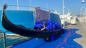 la BLUE CLEAN WATER dell’artista Marco Nereo Rotelli